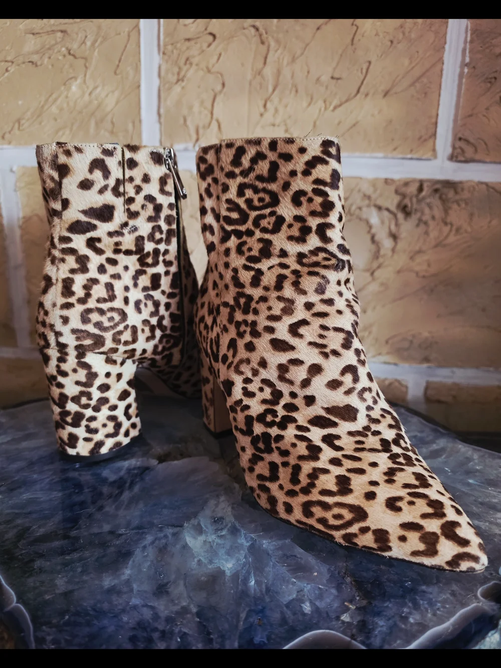 Sam Edelman Leopard Print Women's Ankle Boots - Brown